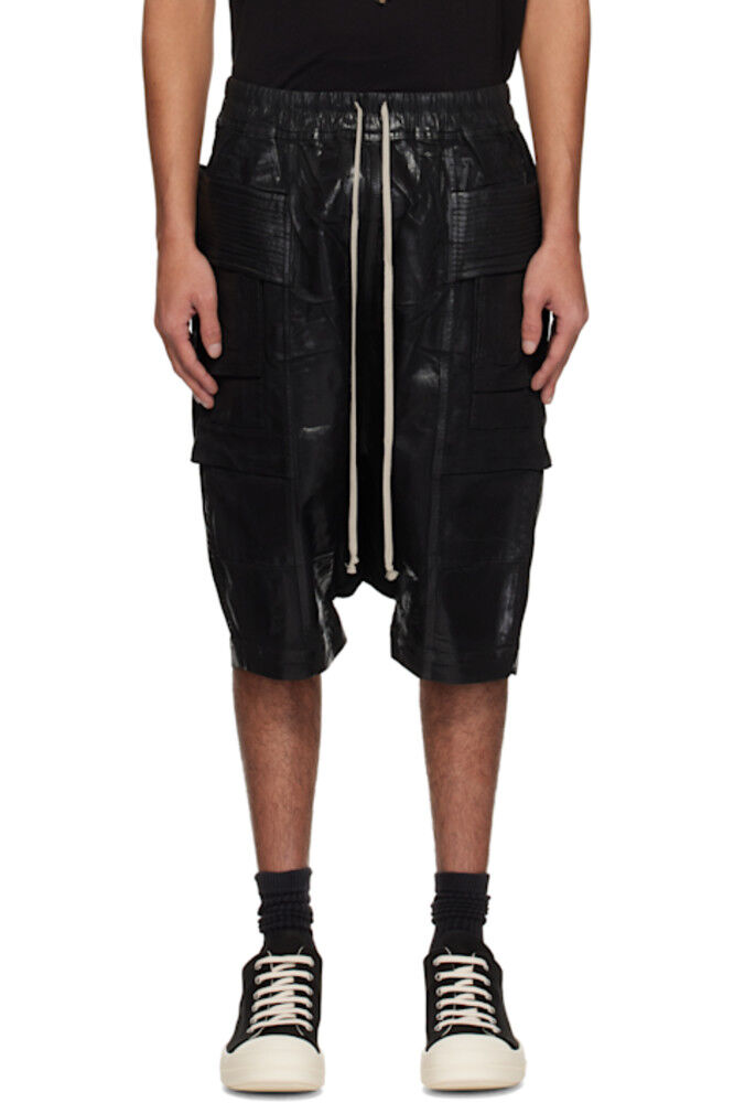 

Черные джинсовые шорты Hollywood Creatch Cargo Pods Rick Owens DRKSHDW