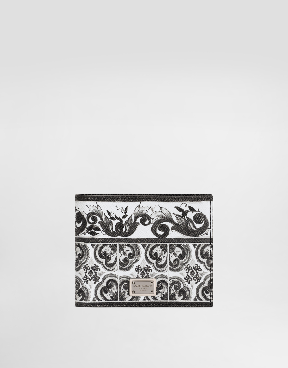 

Кошелек из телячьей кожи с принтом майолика DOLCE & GABBANA, мультиколор