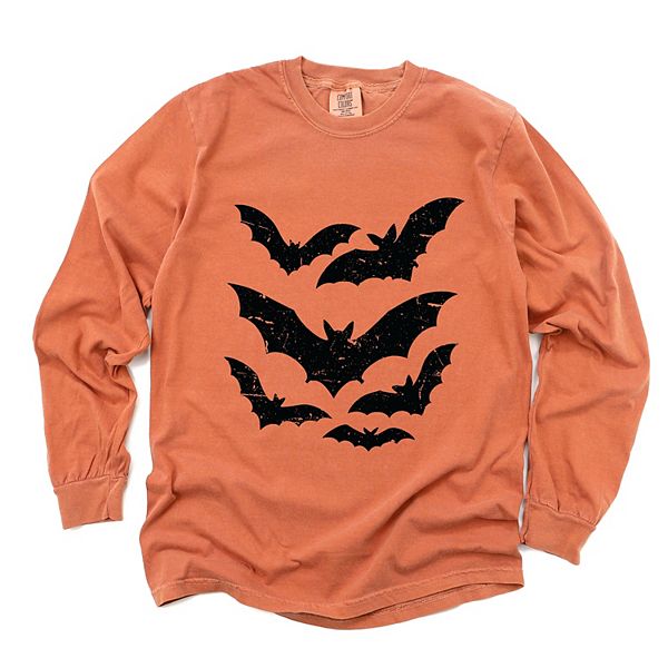 

Футболка с длинным рукавом Halloween bats distressed Simply Sage Market, Yam, Зеленый, Футболка с длинным рукавом Halloween bats distressed Simply Sage Market, Yam