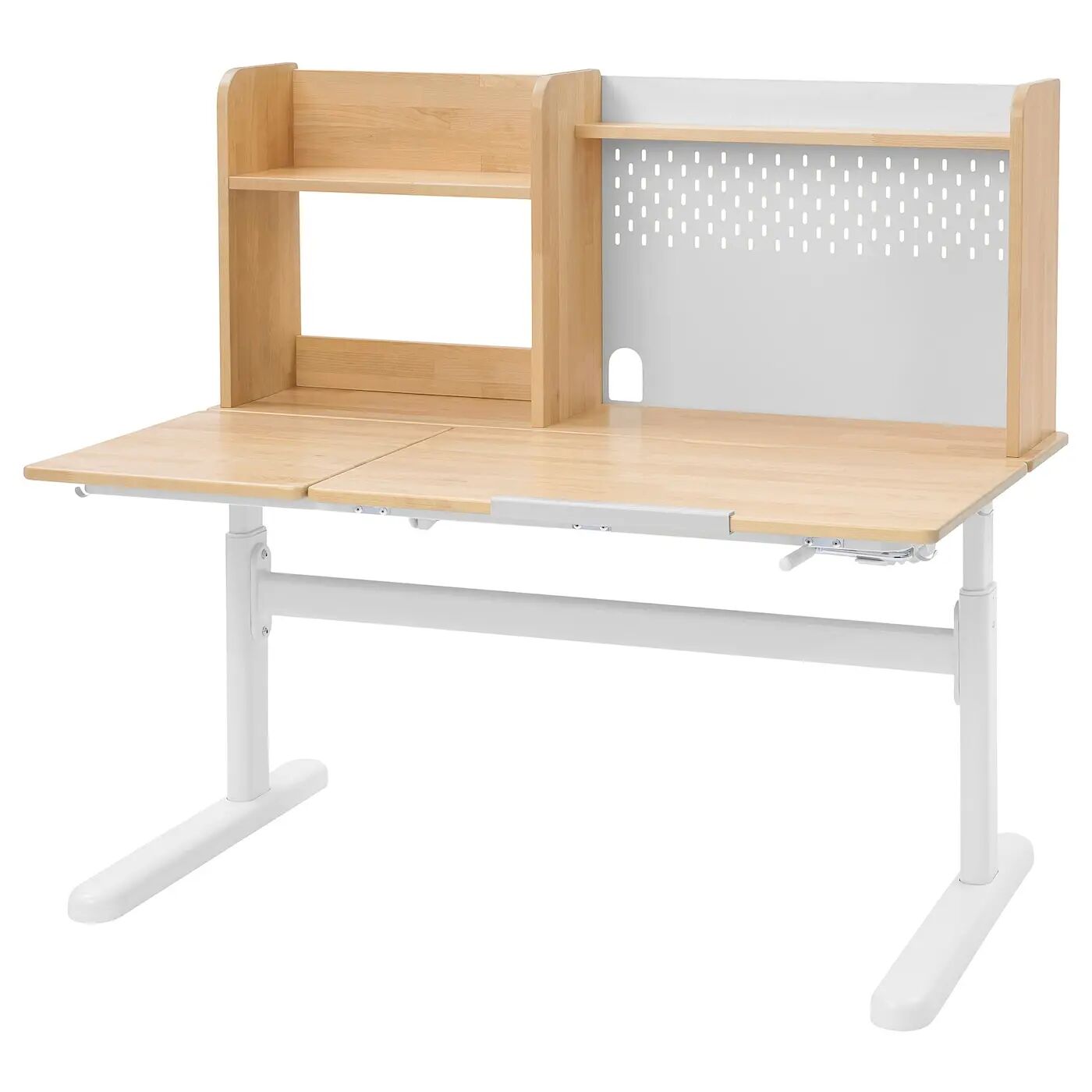 Детский стол+стул с подлокотниками BERGLÄRKA/GUNRIK IKEA, 120x70 см, цвет solid birch/yellow — фото 2