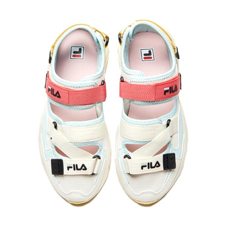 Детские сандалии GS молочно-белые/голубые стеклянные Fila Kids, синий — фото 2