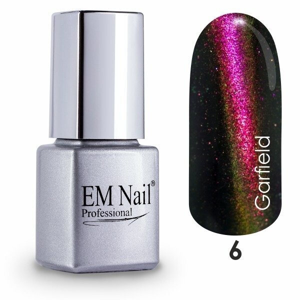 

EMnailProfessional, Cat Eye, гибридный лак 6 Garfield, 6 мл Em Nail Professional