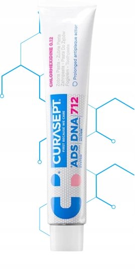 Зубная паста Curasept ADS DNA 712 Gel с хлоргексидином 0,12% 75 мл — фото 3
