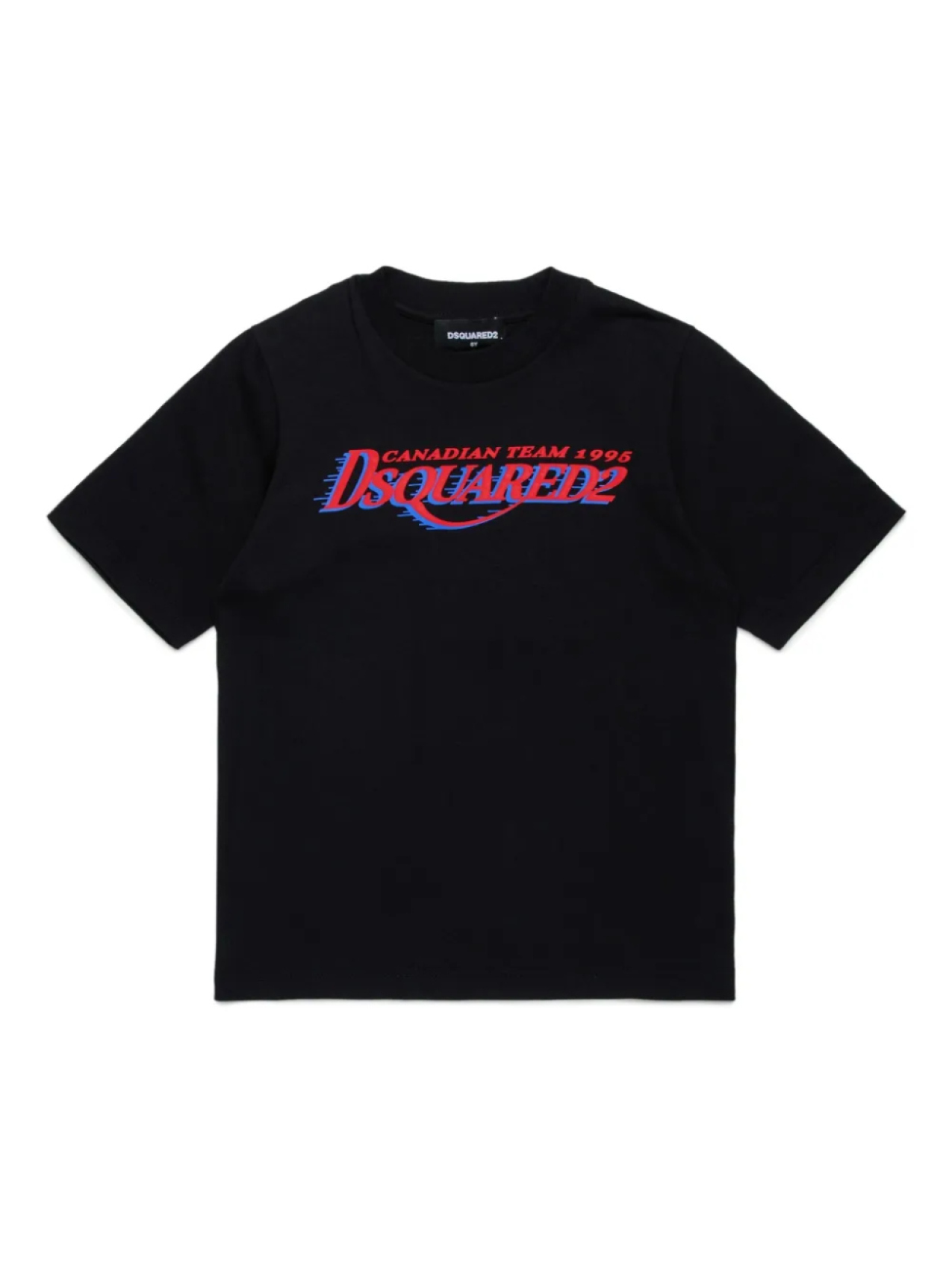 

Футболка с принтом логотипа DSQUARED2 KIDS, черный