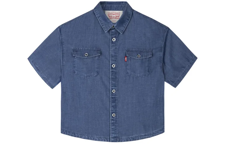 Детская джинсовая рубашка Levi's, River Bed Blue