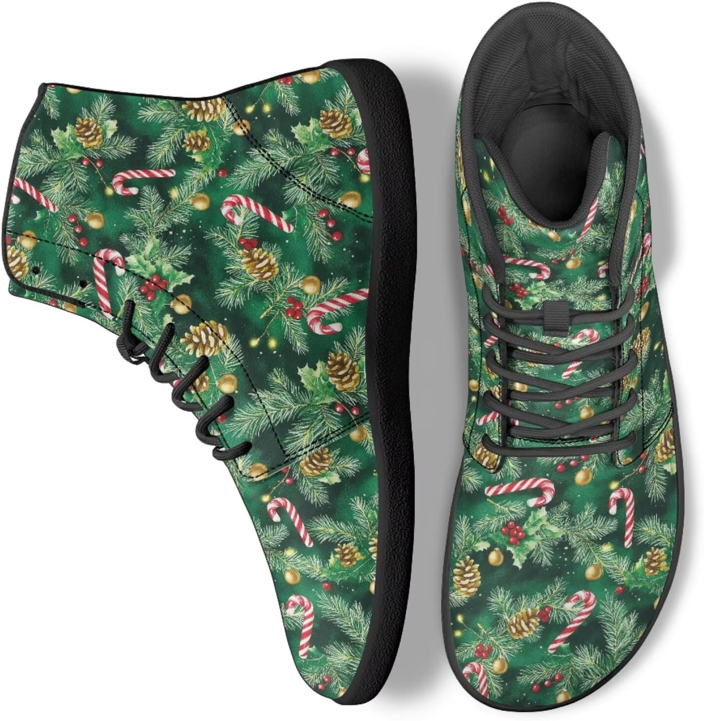 

Женские и мужские высокие кроссовки, модные спортивные кроссовки для ходьбы, бега и путешествий Ecaestolph, зеленый