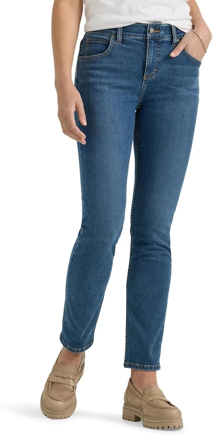 

Lee Женские джинсы Ultra Lux Comfort с технологией Flex Motion, Slim Straight, с поддержанием формы Ever Fit