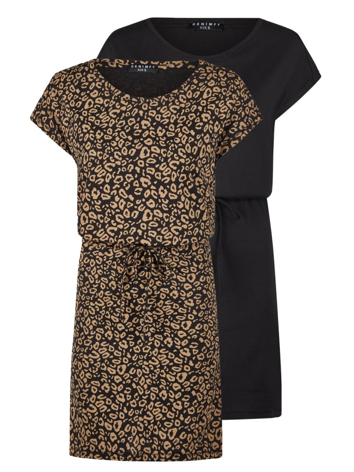 

Платье до колена DENIMFY, коричневый