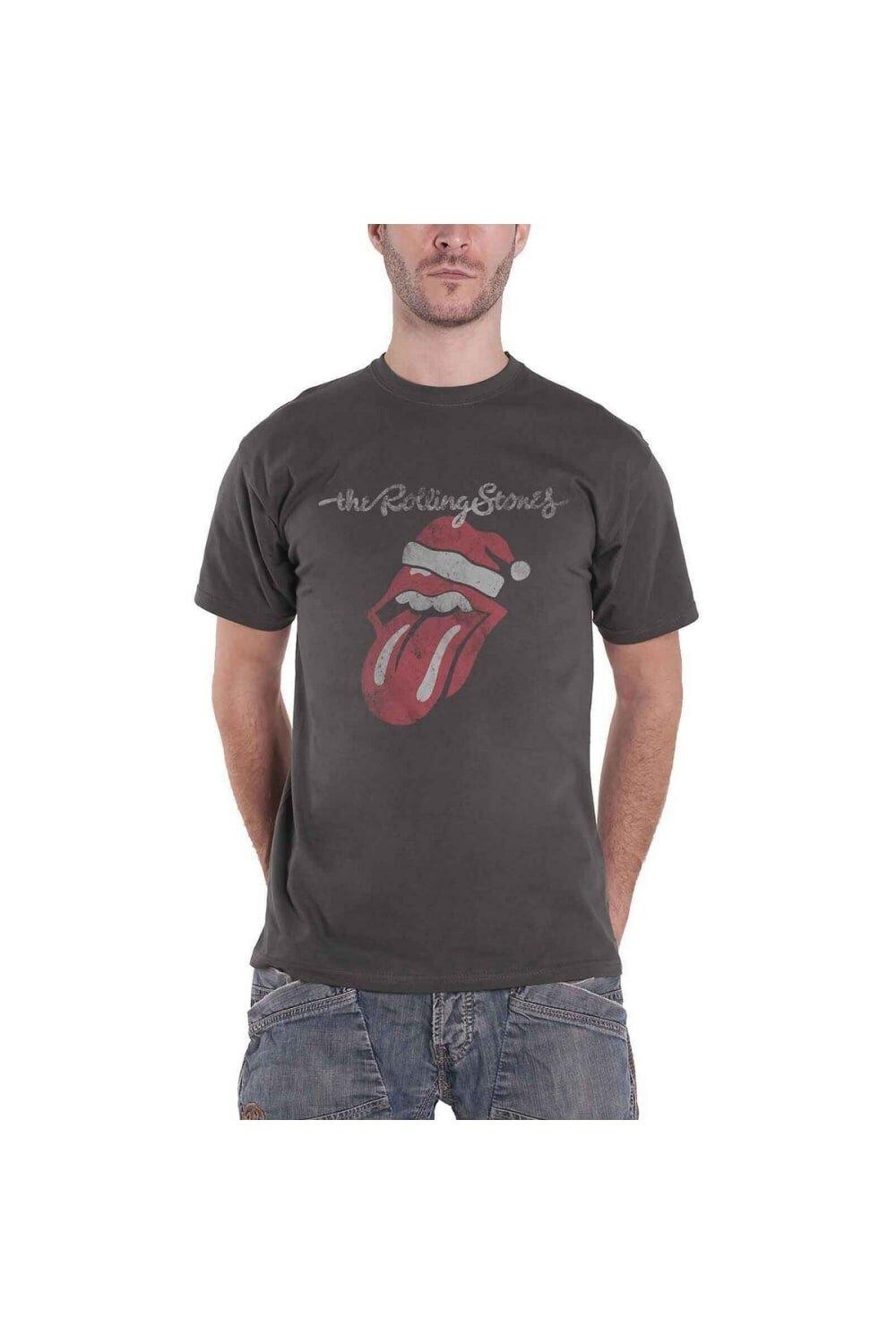 

Футболка Санта Лик The Rolling Stones, серый