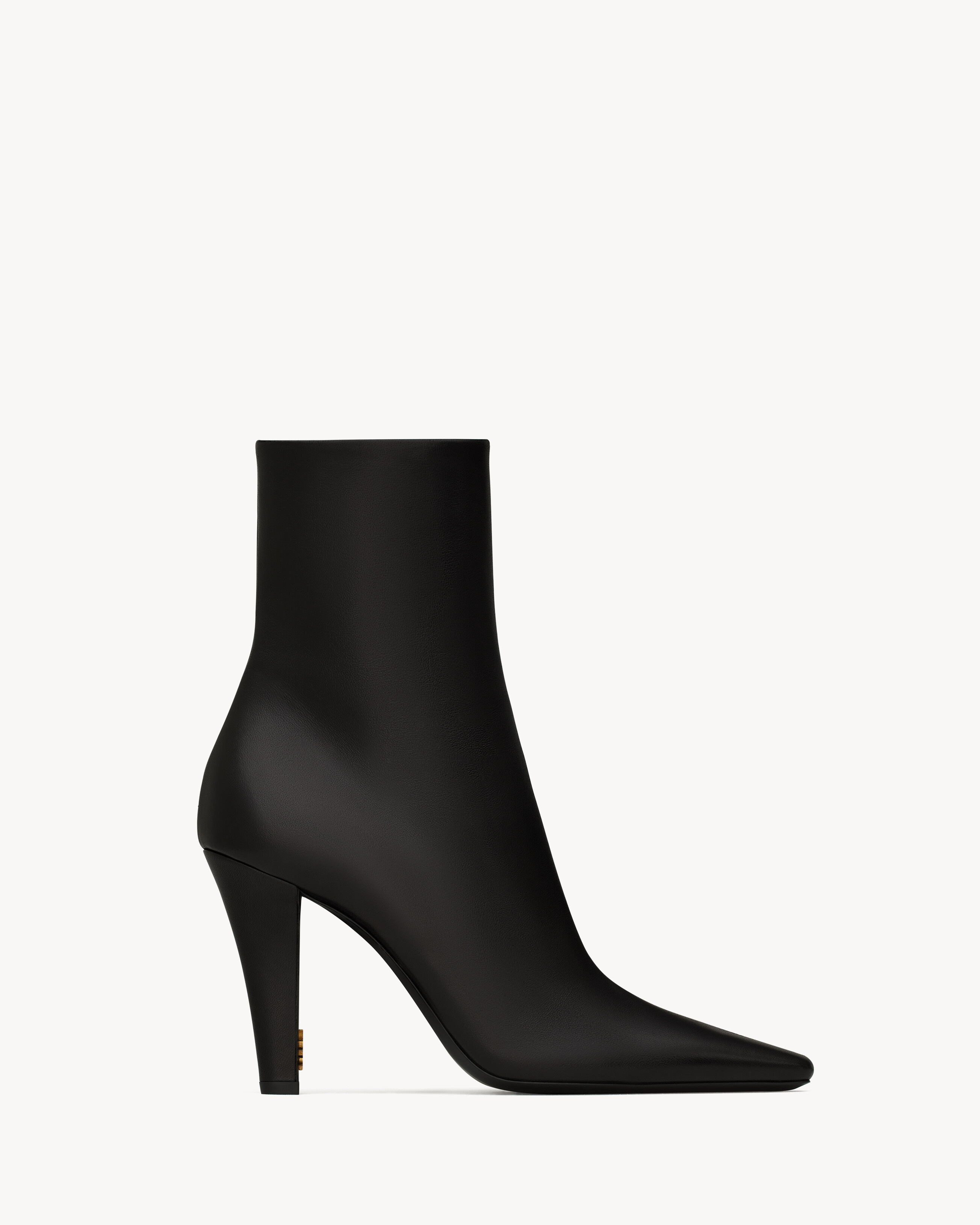 Ботильоны JILL из гладкой кожи Saint Laurent, черный