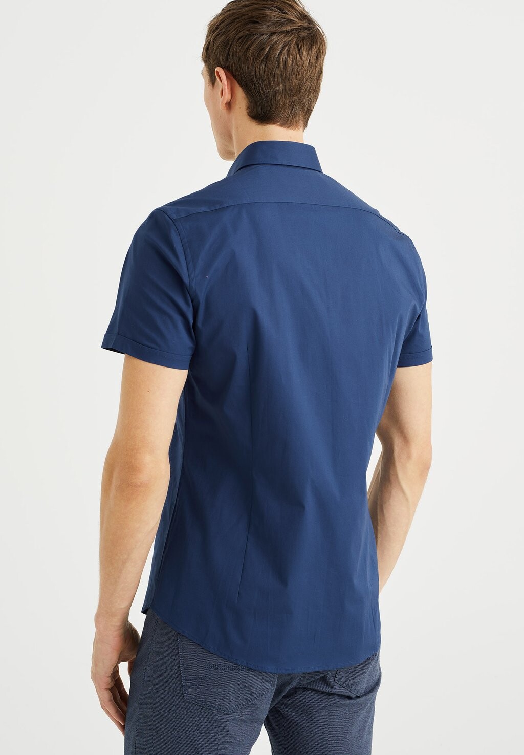 

Рубашка Mit Stretch WE Fashion, синяя