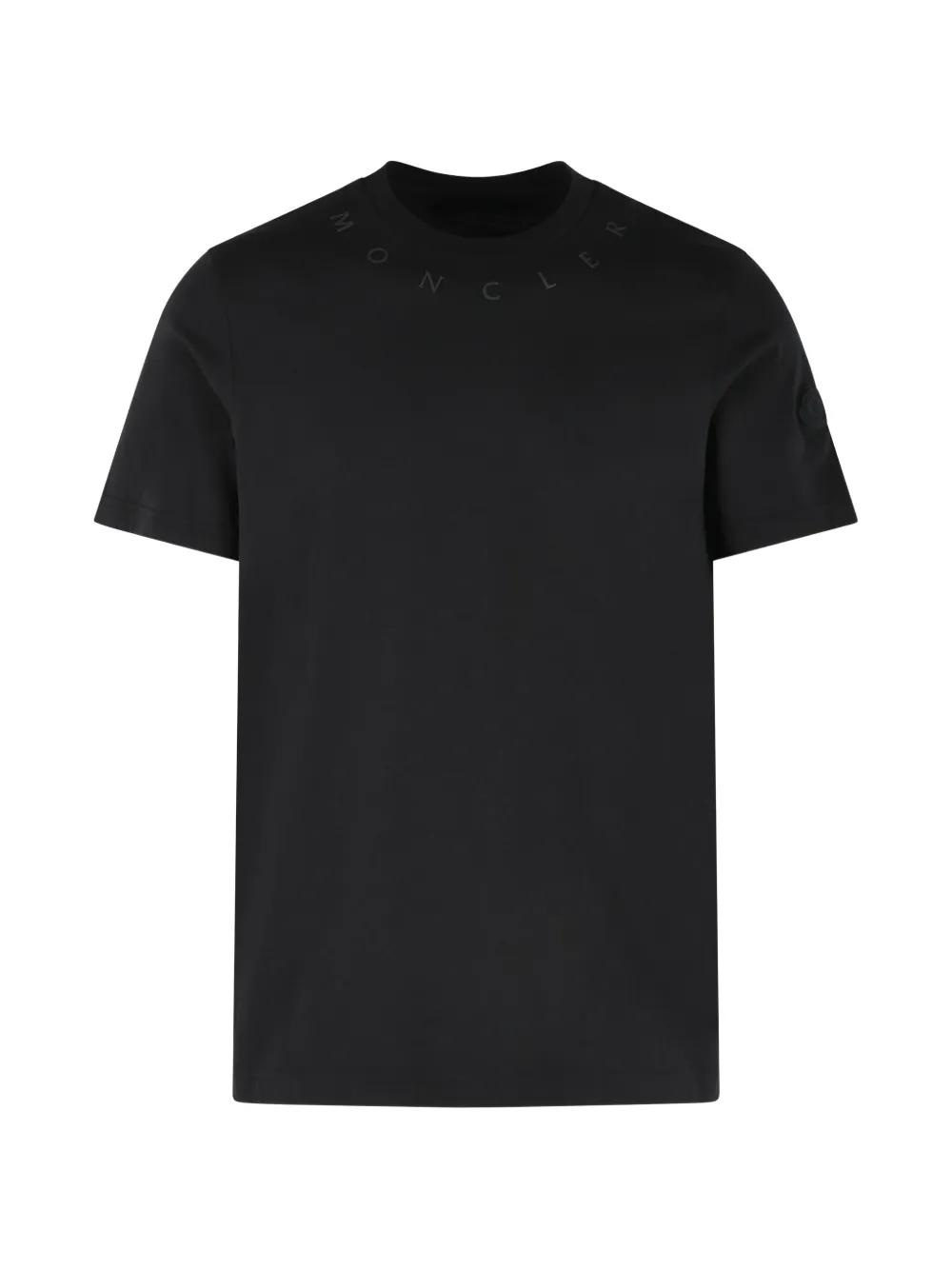 

Рифленая футболка с логотипом Moncler, черный