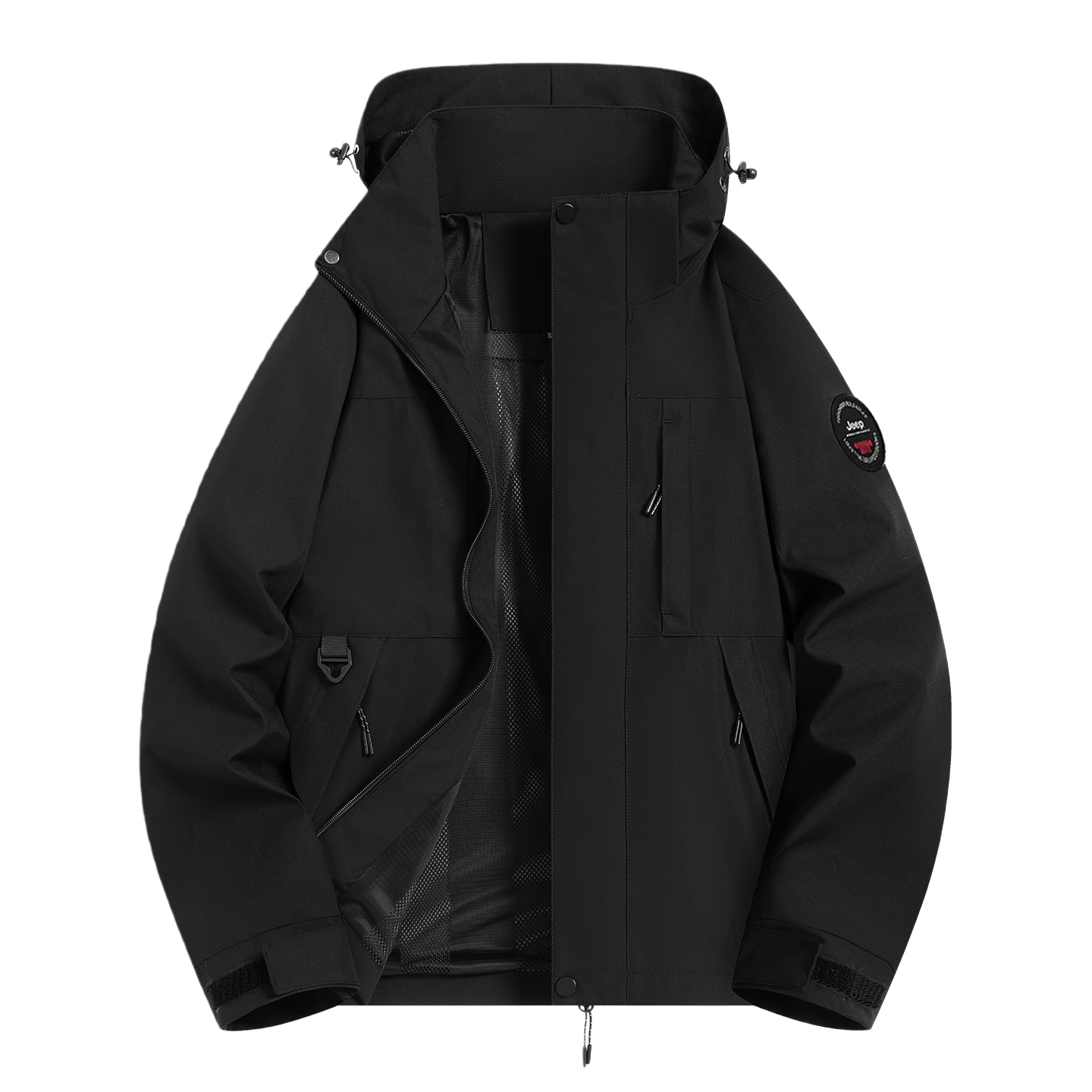 

Куртка Unisex Hooded Moderate Others Jeep, phantom черный-single layer jacket