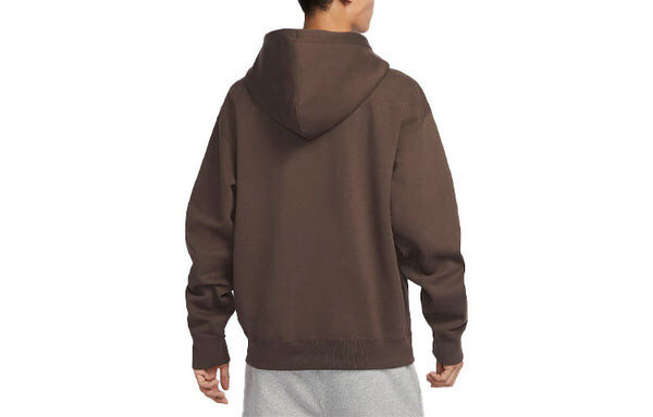 Толстовка Nike Solo Swoosh Hoodie 'Brown', коричневый — фото 2