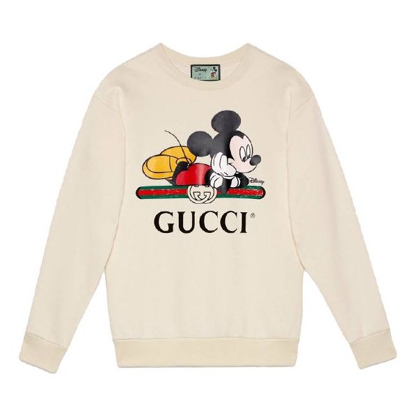 

Толстовка (WMNS) Gucci x Disney Co-Branded Oversized Mickey Mouse Pattern Sweater For Beige 469250-XJB8C-9230, кремовый