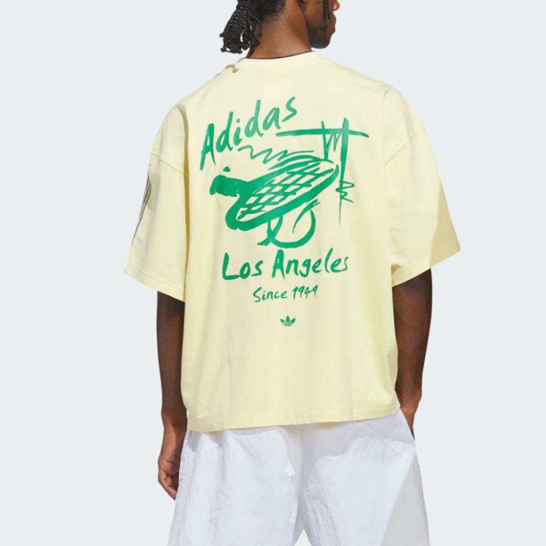 Футболка SIERRA VISTA SS мужская Adidas Originals, желтый/черный — фото 4