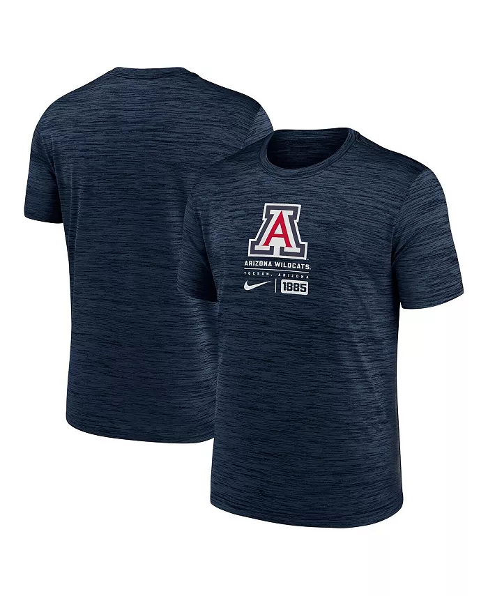

Мужская футболка Arizona Wildcats Campus Center Block Velocity Performance в синем цвете Nike