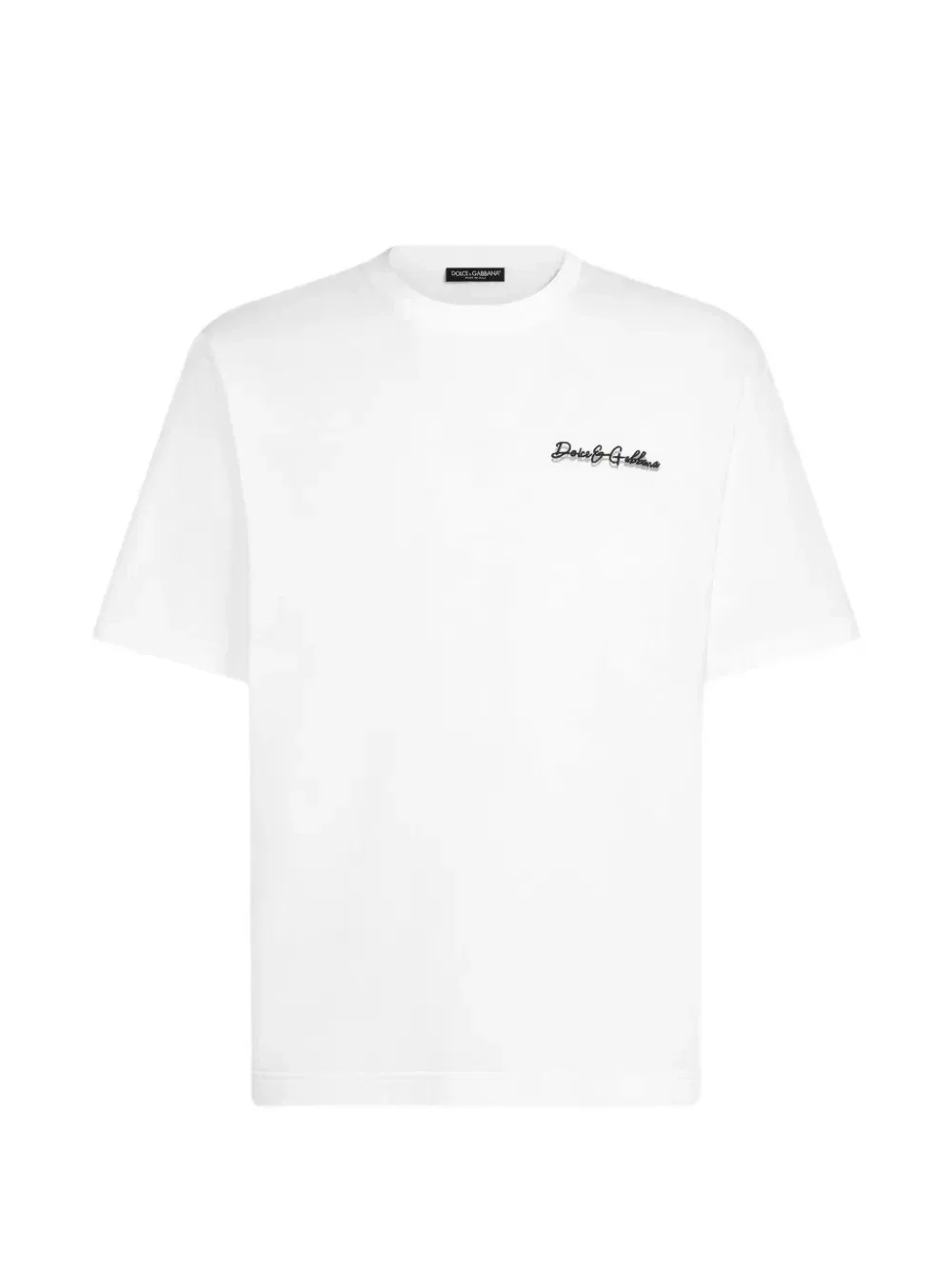 Хлопковая футболка DOLCE & GABBANA, белый