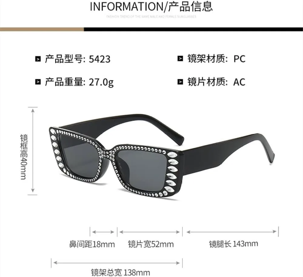 

MUTYNE Роскошные солнцезащитные очки с бриллиантами для женщин, ретро-очки квадратной формы, популярные прямоугольные очки для женщин и мужчин, Champagne