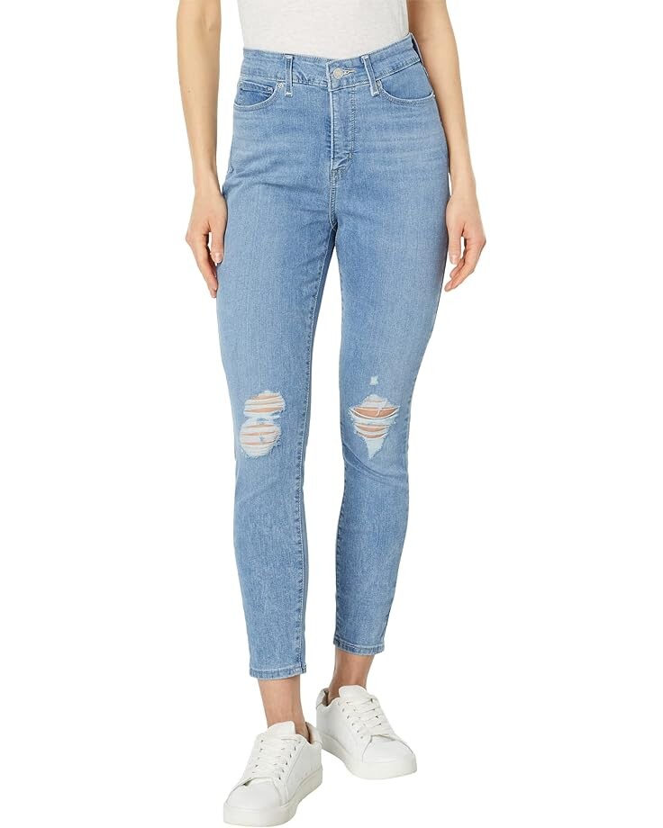 

Джинсы Signature by Levi Strauss & Co. Gold Label High-Rise Shaping Skinny Jeans, цвет Light Indigo