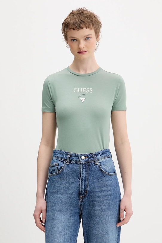 

Футболка Guess Jeans, зеленый