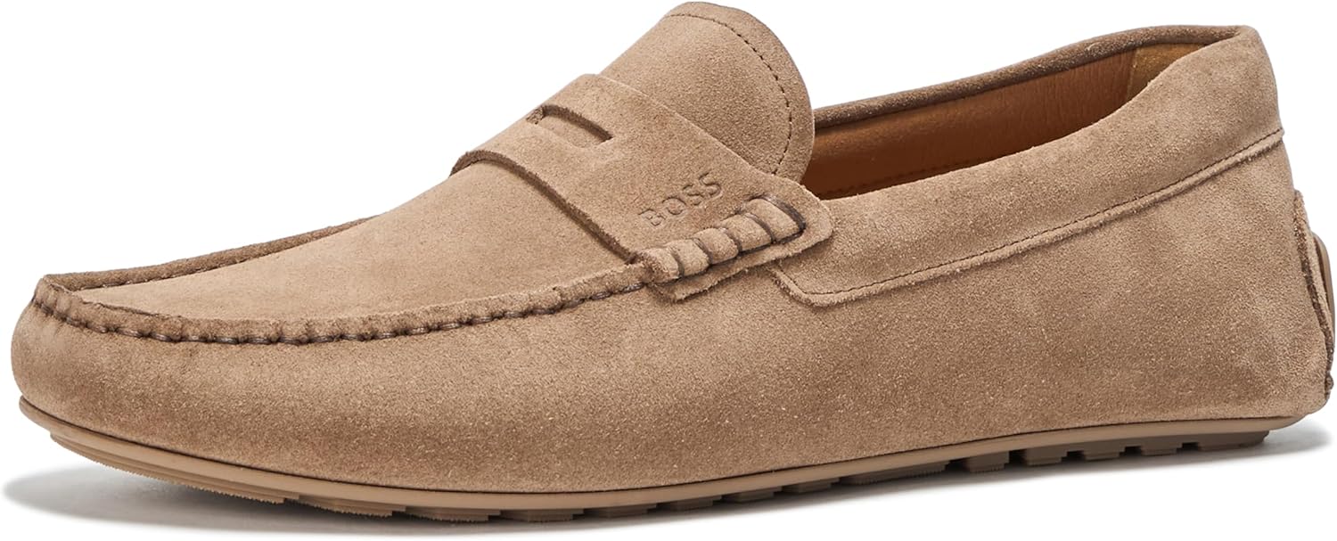 

Мужские лоферы BOSS Noel из замши, Moth Wing