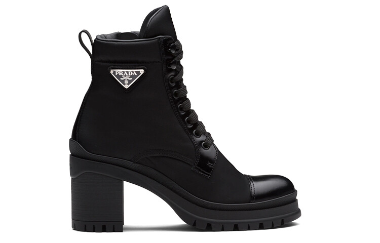 Сапоги женские Prada до середины икры, черный