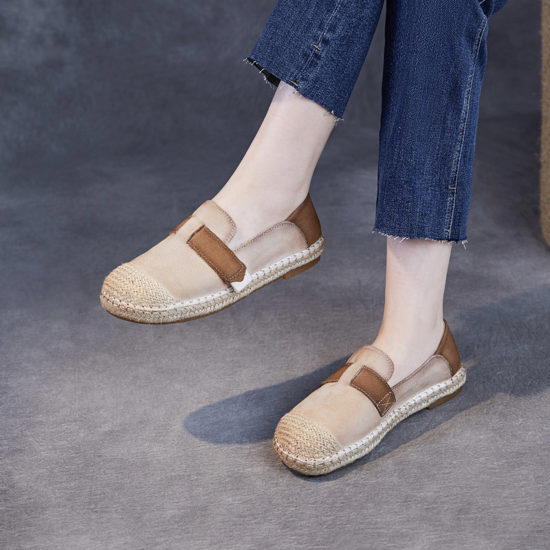 Devanro Женские повседневные туфли-лодочки бежево-серые, цвет Beige Gray — фото 3