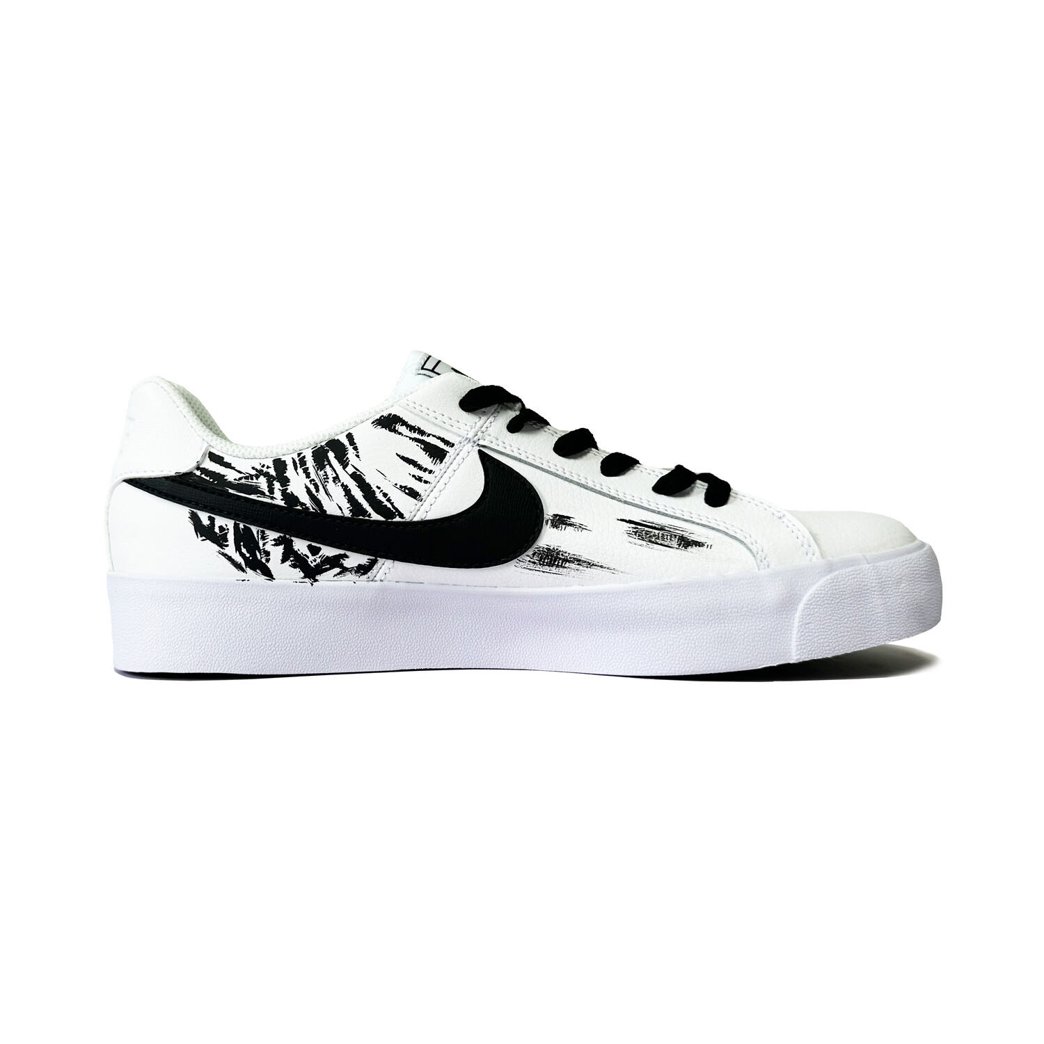 

Кроссовки Nike Court Royale Skateboarding Shoes Unisex Low-top Black/white, черный