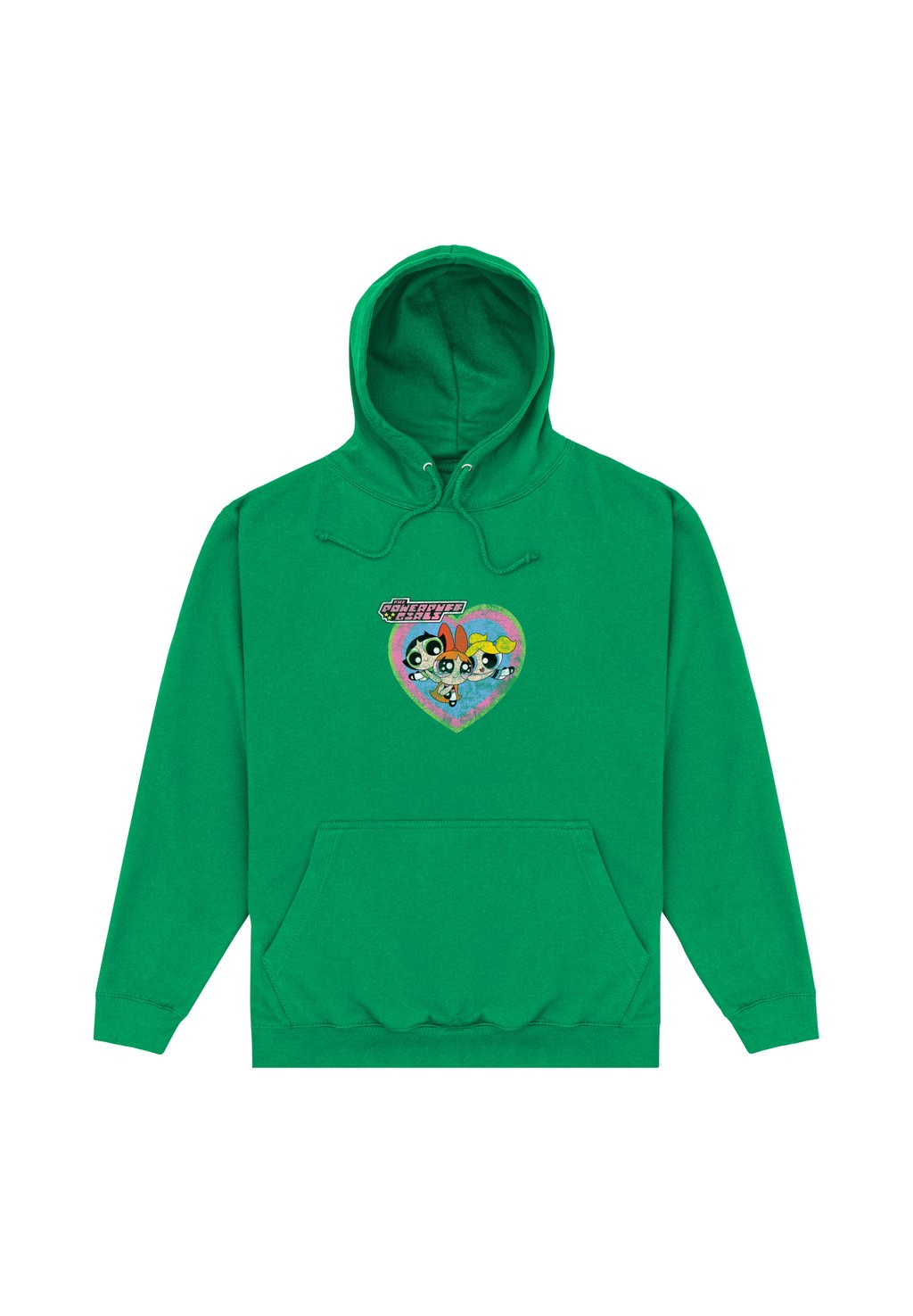

Толстовка THE POWERPUFF GIRLS FADED HEART con cappuccio Henry Tiger, зеленый