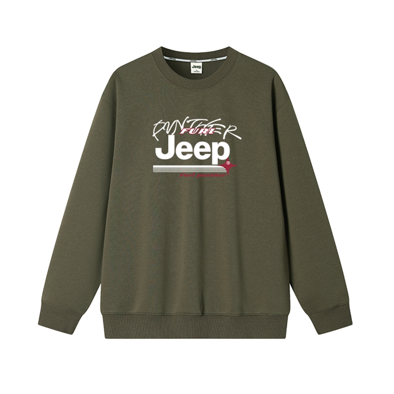 

Свитшот мужской с круглым вырезом Moderate Regular Jeep, светло-зеленый