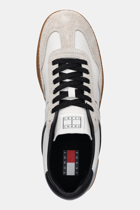Кожаные кроссовки The Greenwich Leather Tommy Jeans, бежевый — фото 4