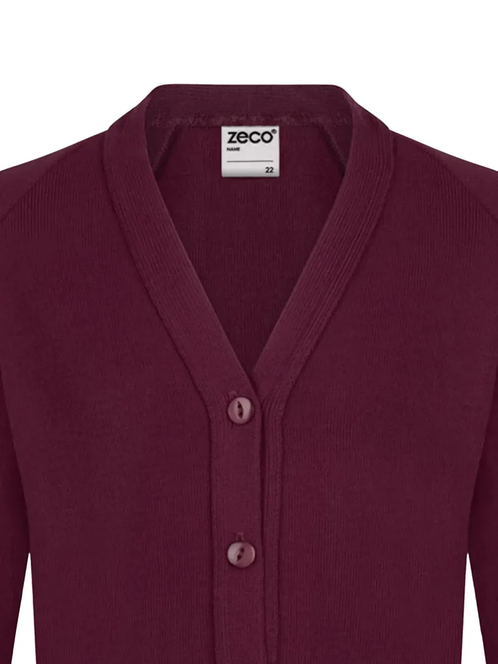 Кардиган с V-образным вырезом и пуговицами Zeco Schoolwear Kids, коричневый — фото 3