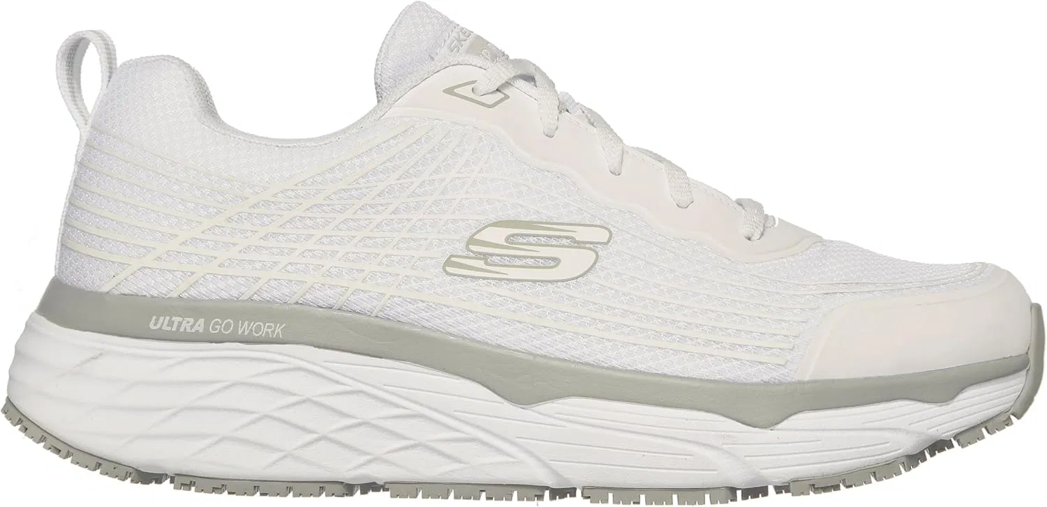 Мужские кроссовки Skechers Max Cushioning Elite Sr Rytas, White Textile Synthetic — фото 2