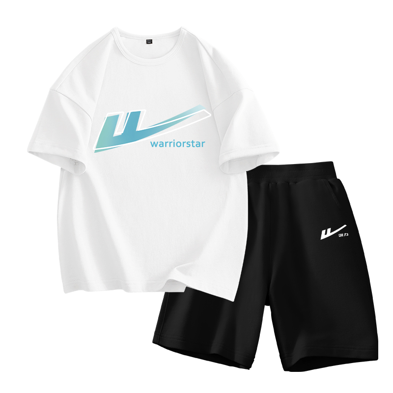 Детская повседневная спортивная одежда WARRIOR, белый/h gradient pattern-черный/h белый huili small k — фото 3