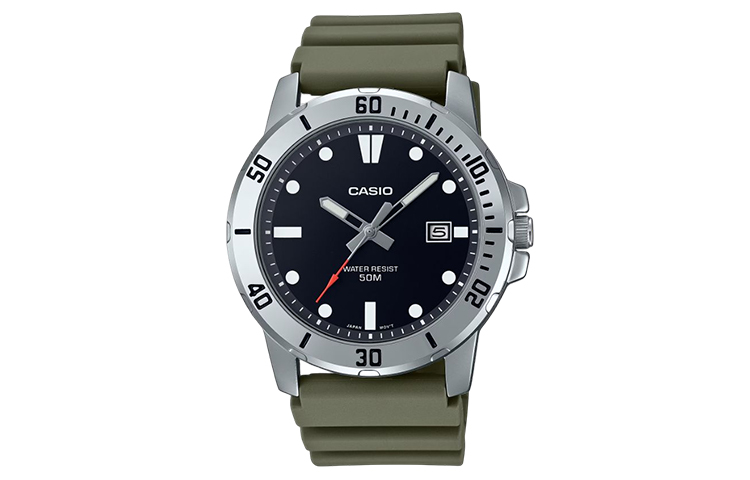 

CASIO Часы Men Standard Series 45mm Black Watch MTP-VD01-3EV, Black Dial