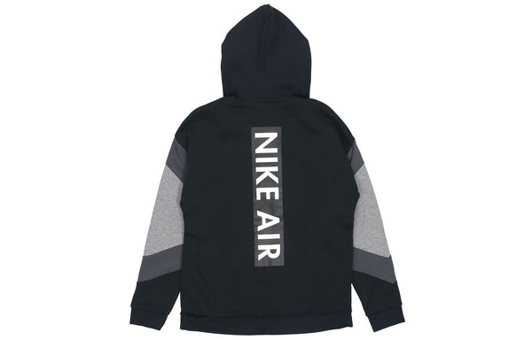 Куртка Nike Air Hood Fz Flc Logo Jacket Men s Black, черный — фото 2
