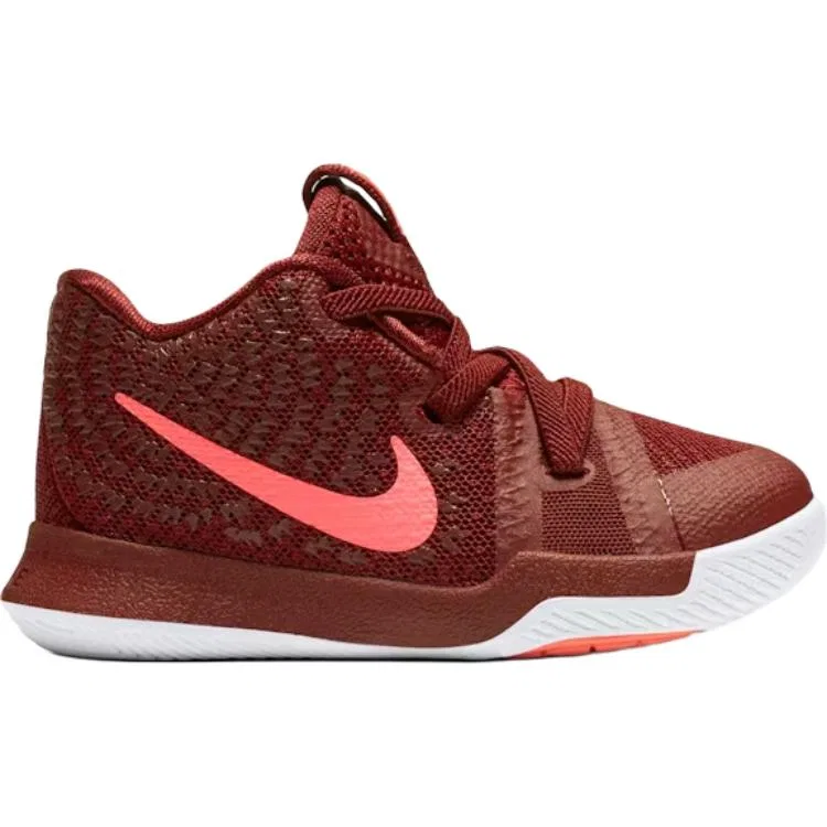 Кроссовки Kyrie 3 Abrasion Resistant низкие для малышей, красные Nike, Red — фото 3