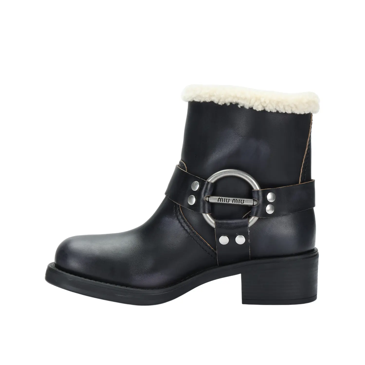 MIU MIU Ботильоны женские черные