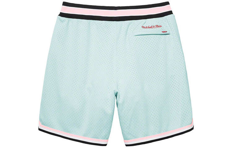 Mitchell & Ness X SS21 Повседневные шорты унисекс Supreme, светло-голубой — фото 4