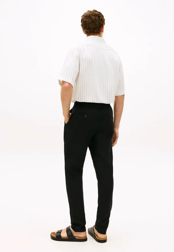 Брюки-Чиносы harlem с зауженными штанинами из льняной смеси Tommy Hilfiger, Black — фото 3