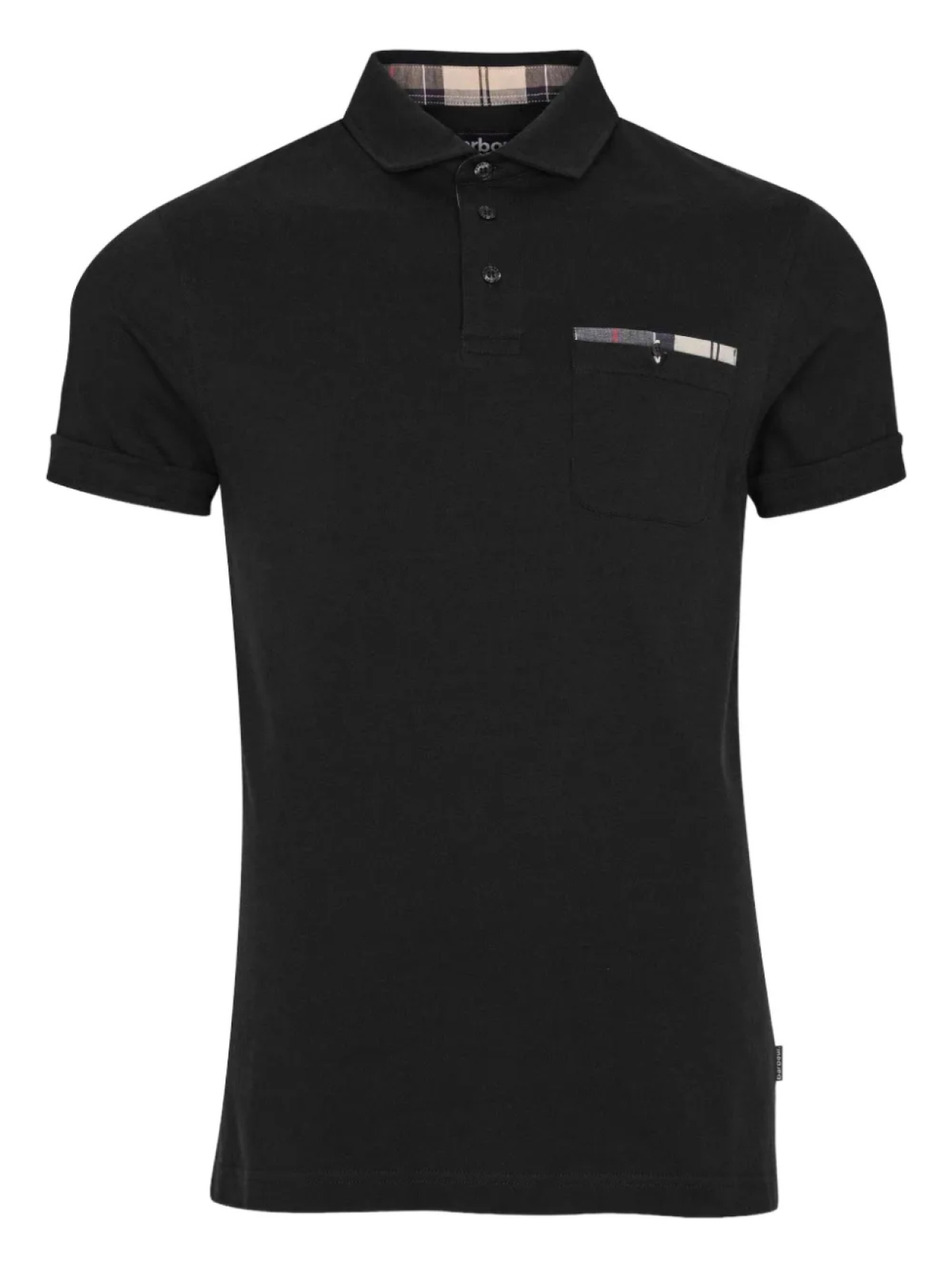 

Рубашка поло Barbour с нагрудным карманом, черный