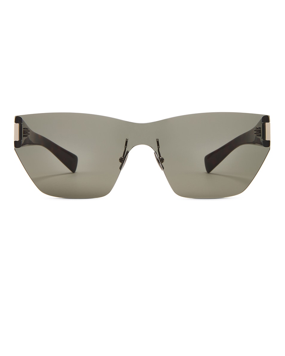 

Cat Eye Солнцезащитные очки Saint Laurent, Green & Havana