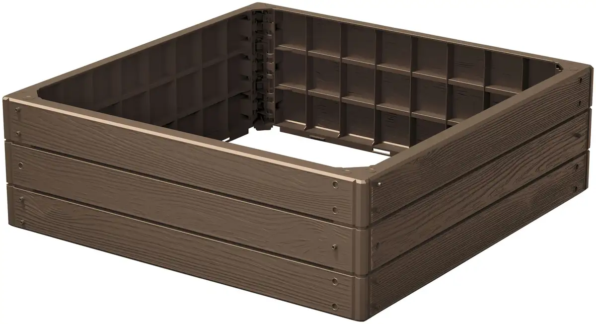 

Prosperplast Palisade "Base Wood", ШxГ: 75,6x75,6 см Д/76х25х76 см, цвет rustikaler ziegel