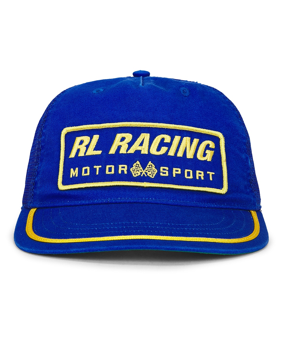 

Винтажная трикотажная кепка RL Racing в стиле дальнобойщика из полиэстера Polo Ralph Lauren, Heritage Blue