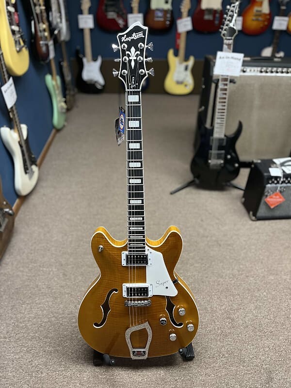

Электрогитара Hagstrom SUVIK-DDL Super Viking Semi-Hollow - Dandy Dandelion