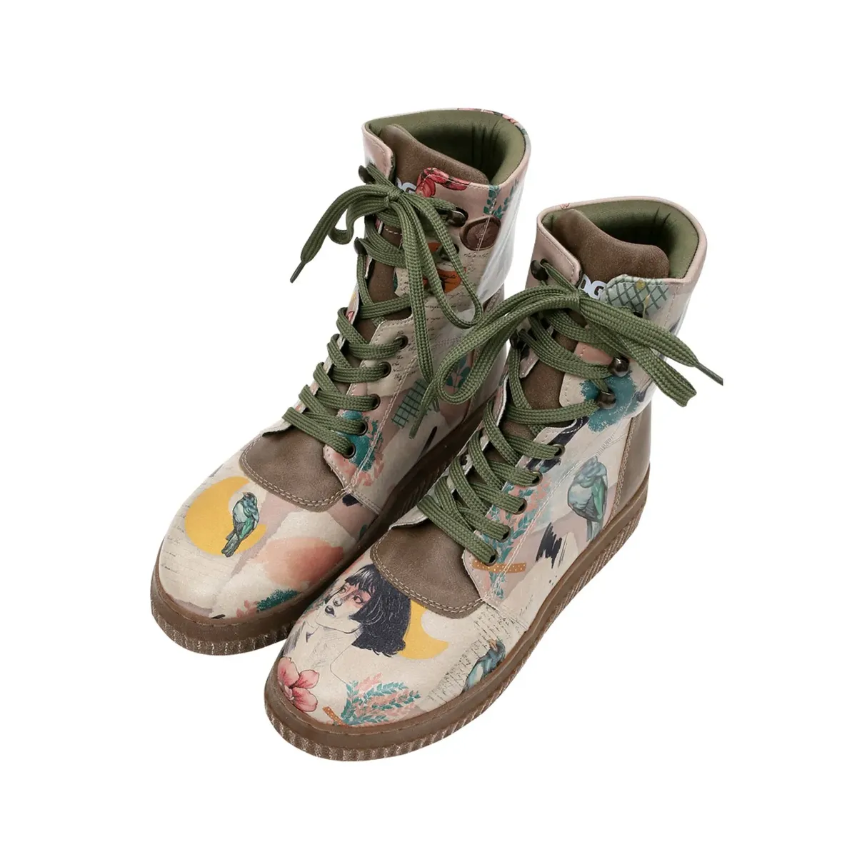 

Сапоги на шнуровке DOGO "Women's Future Boots Sonnet From Life Vegan Женские ботинки / женские", Vegan, цвет Natur
