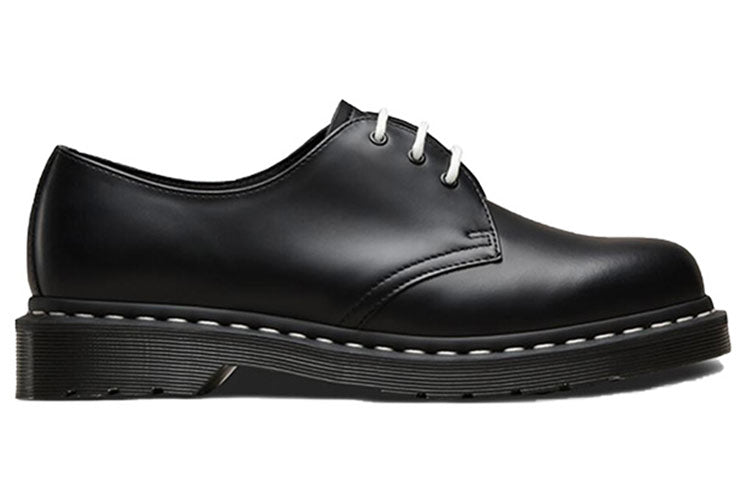 Мужские ботинки Dr. Martens 1461 короткие с контрастной строчкой, черный — фото 2