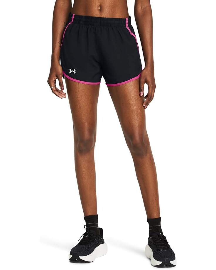 

Шорты Under Armour Fly By, цвет Black/Astro Pink/Reflective