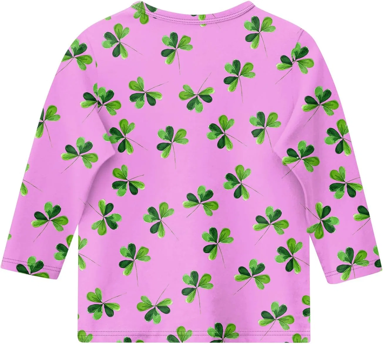 Детская футболка с принтом St. Patrick's Day, Generic, 1-pink — фото 3